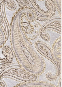 Krawatte Paisley champagner