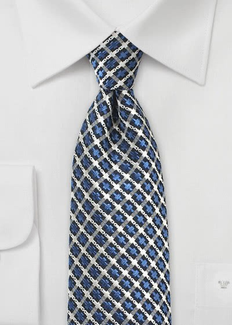 Cravatta croce blu