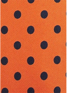 Kravatte grob getupft orange navy