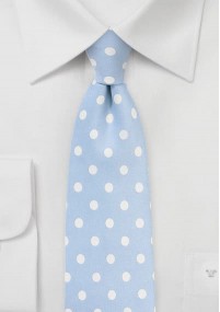 Cravatta business a pois grossolani blu...