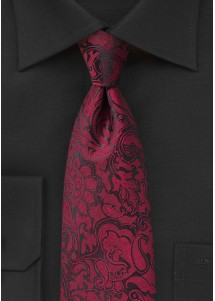 Cravatta paisley rosso