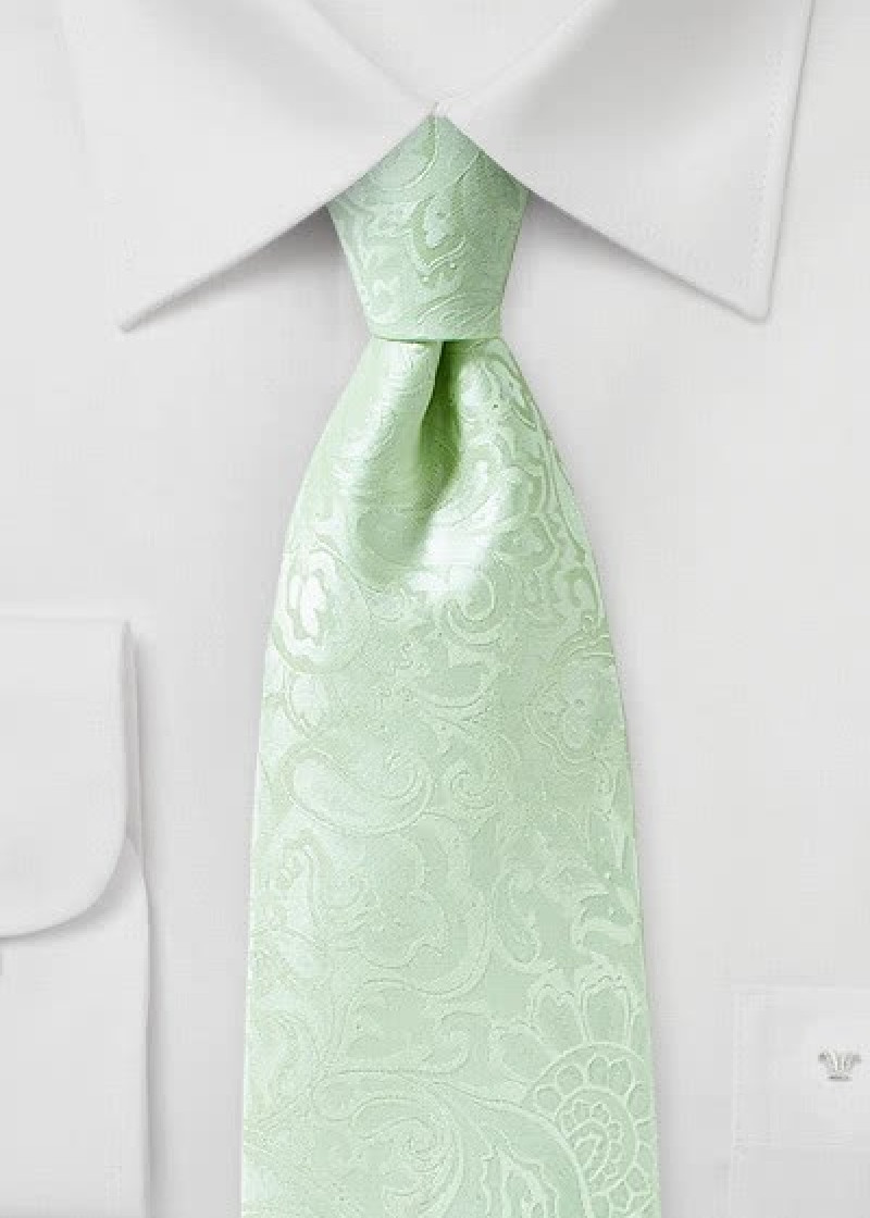 Cravatta verde paisley