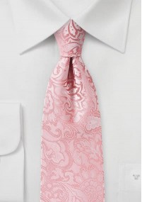 Cravatta rosa paisley