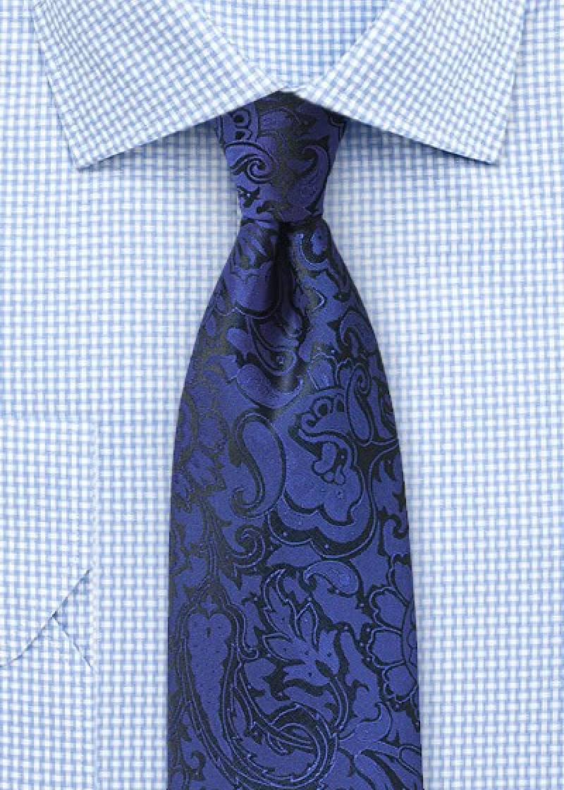 Cravatta paisley blu regale