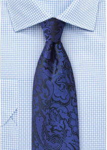 Cravatta paisley blu regale