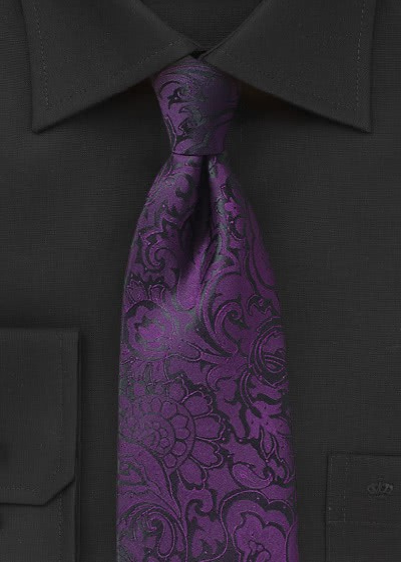 Cravatta microfibra paisley