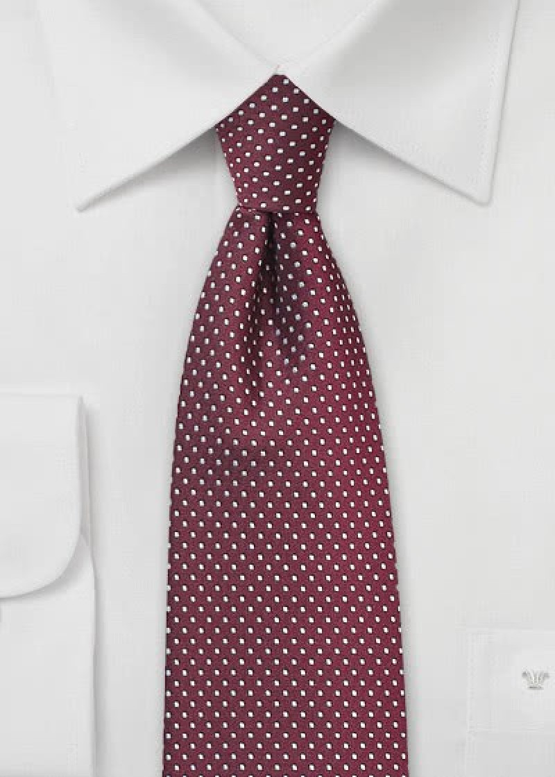 Cravatta rosso pois