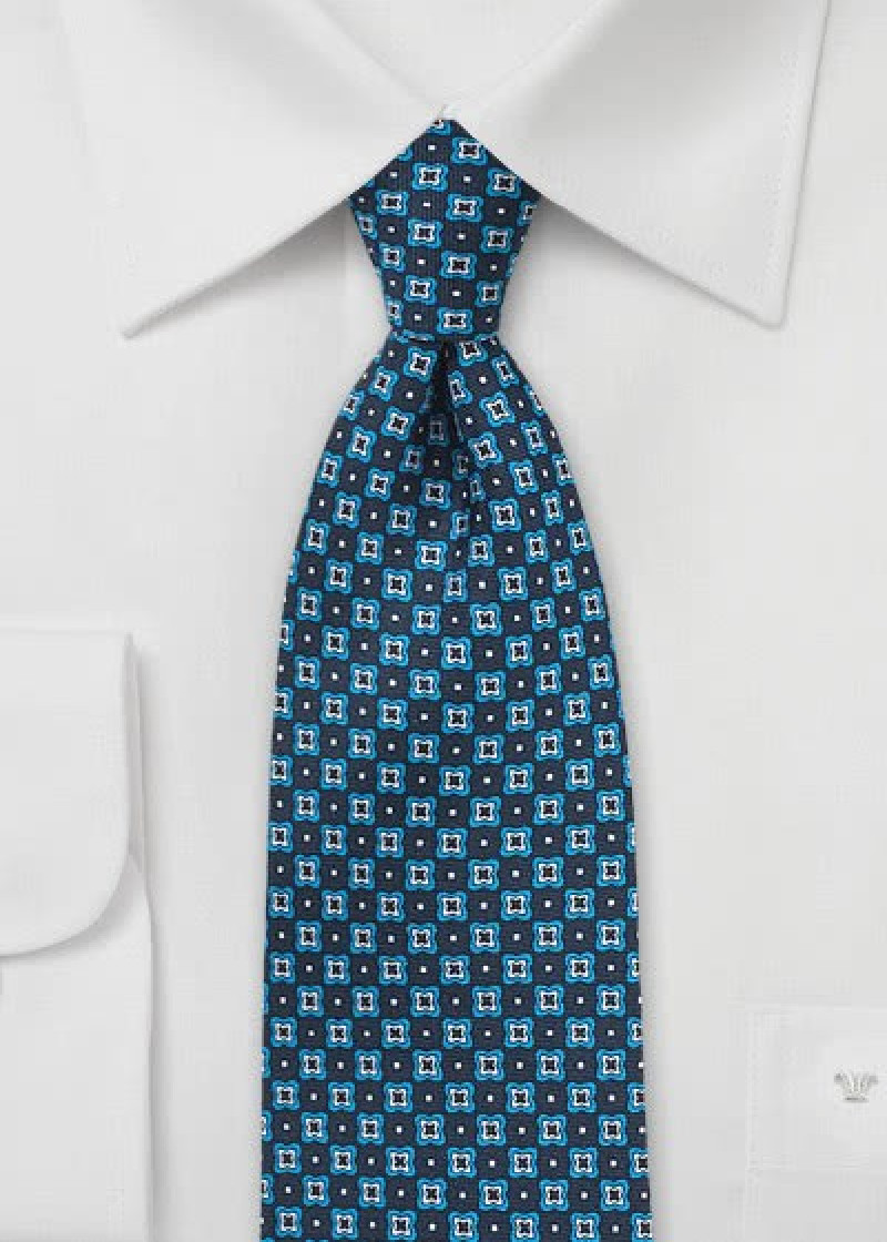 Emblemi per cravatte da uomo blu scuro