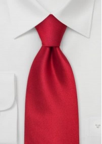 Cravatta a tinta unita rossa