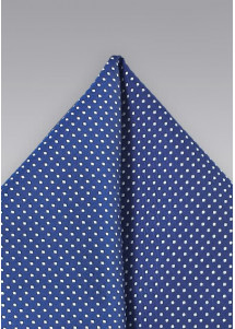 Fazzoletto taschino blu pois