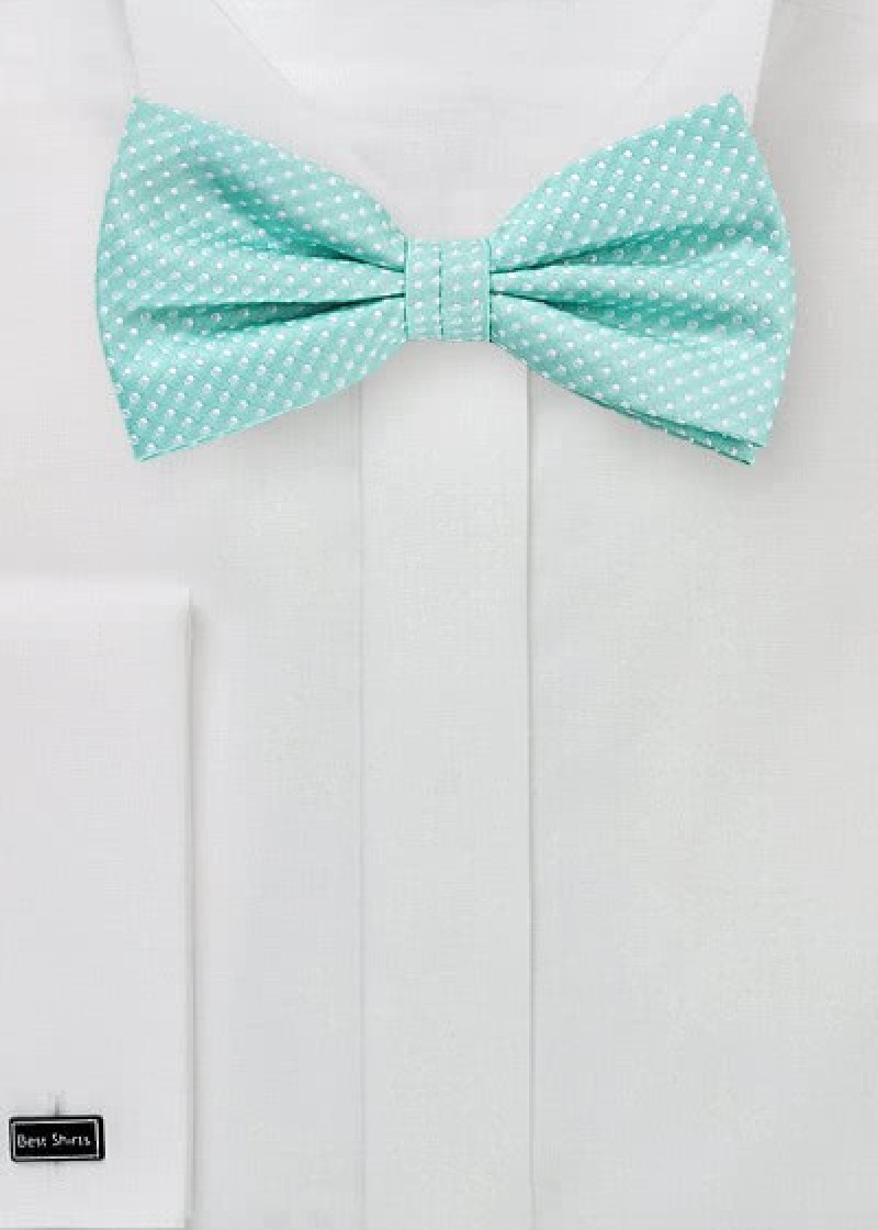 Farfallino turchese pois