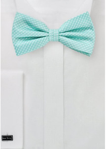 Farfallino turchese pois