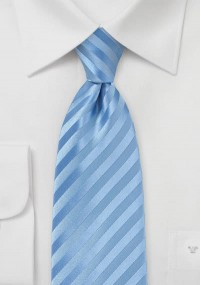 Cravatta per bambini a righe blu chiaro