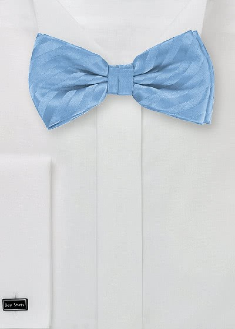 Papillon da uomo azzurro a righe