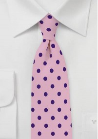 Cravatta grossolana maculata rosa navy