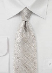 Cravatta beige quadri