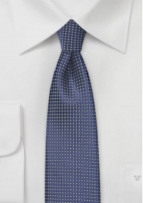 Struttura reticolare a cravatta stretta blu