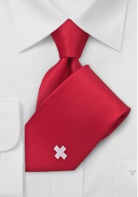 Cravatta da uomo Svizzera Slim Red