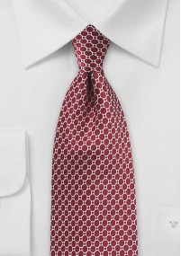 Cravatta rossa seta