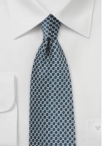Cravatta da uomo con motivo a rete blu...