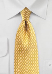Cravatta giallo oro decoro