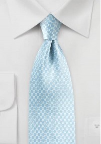 Cravatta bianco celeste