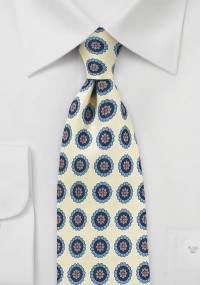 Ornamento per cravatta maschile Crema