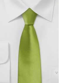 Cravatta sottile verde mela