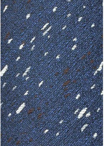 Herrenkrawatte meliert blau Wolle