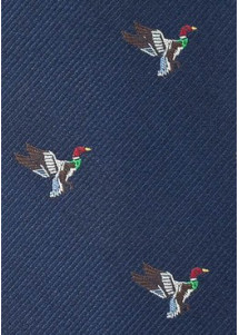 Herrenkrawatte Fasan marineblau