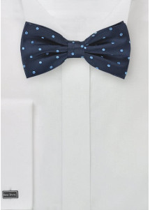 Farfallino blu pois
