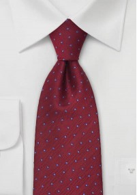 Clip cravatta a pois rosso tortora