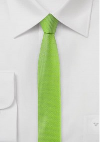 Cravatta sottile verde chiaro