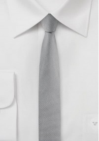 Cravatta sottile argento
