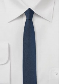 Krawatte extra schlank dunkelblau