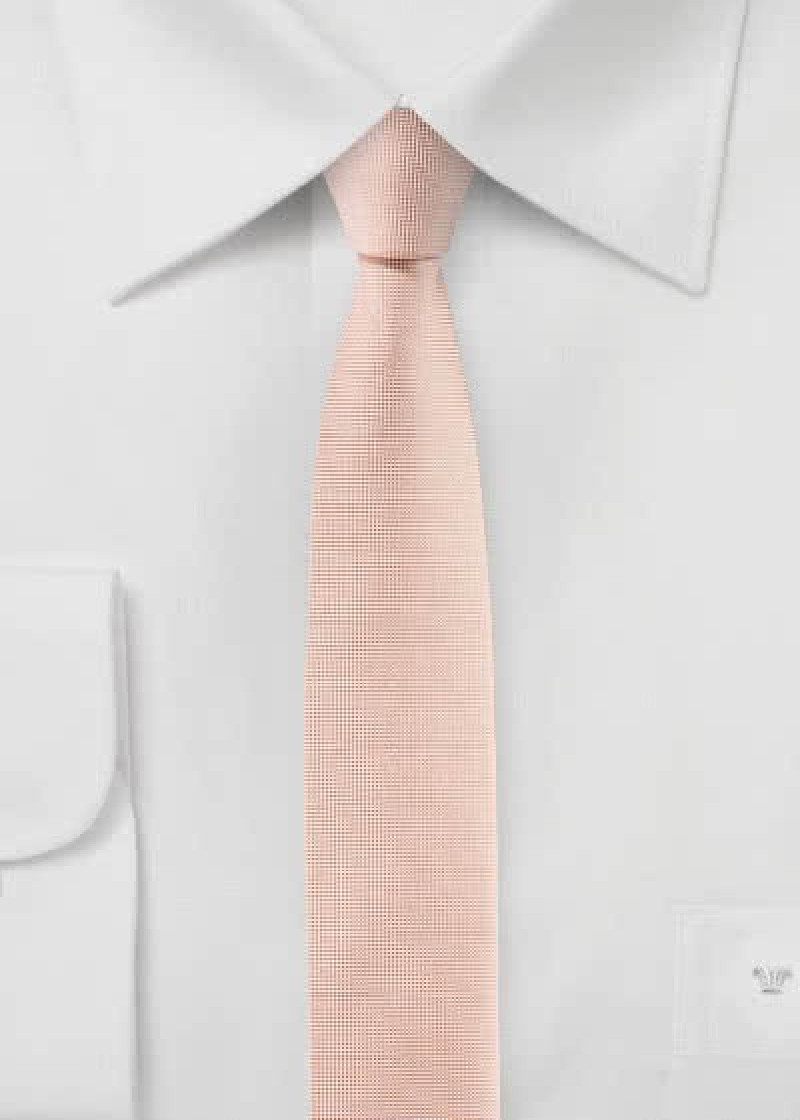 Cravatta stretta seta rosa