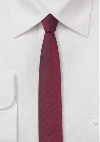 Cravatta sottile bordeaux