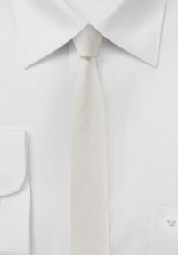 Cravatta sottile crema