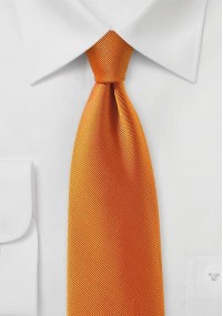 Cravatta di lusso a coste arancioni...