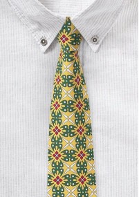 Cravatta da lavoro giallo/verde pregiato...