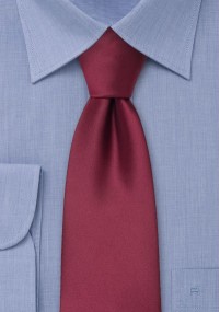 Cravatta clip rosso vinaccia