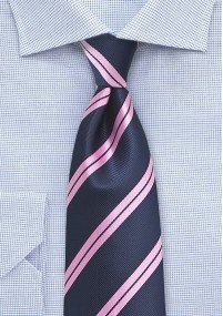 Cravatta XXL righe rosa
