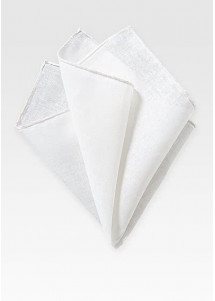 Fazzoletto taschino bianco