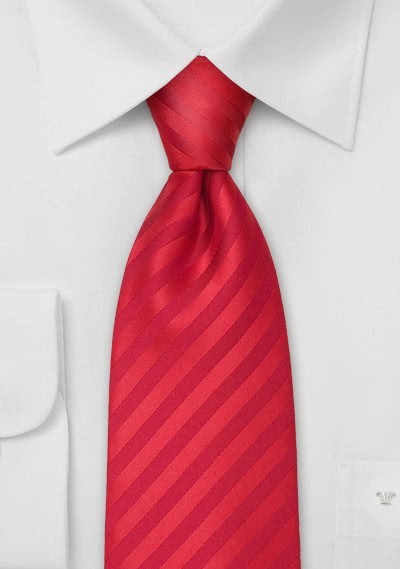 Cravatta rossa rigata