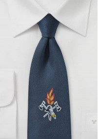 Cravatta dei vigili del fuoco blu navy
