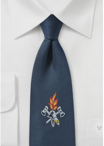 Cravatta dei vigili del fuoco blu navy