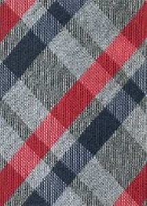 Herrenkrawatte Glencheckdesign rot silbergrau meliert