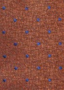 Krawatte orangerot Punkt-Pattern