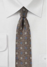 Cravatta quadri azzurri bianchi