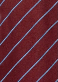 Clip-Krawatte bordeaux/hellblau